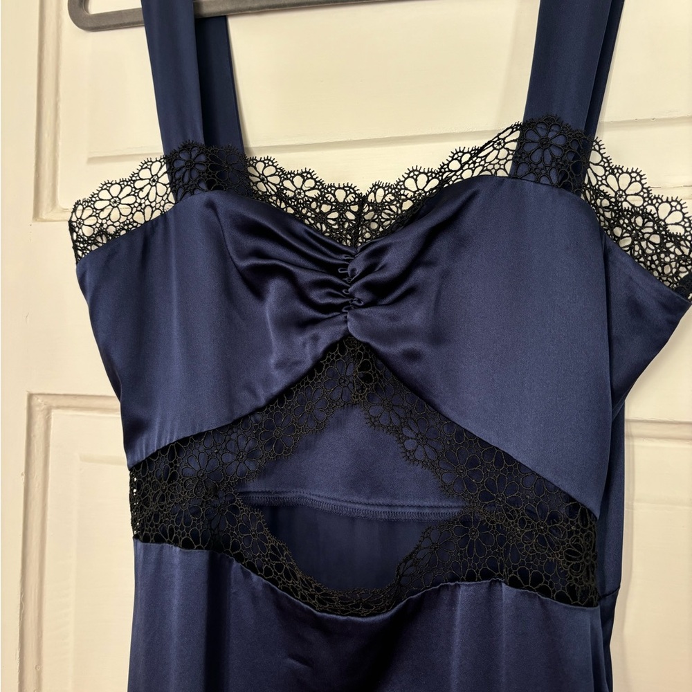 Morgan Lane Sisto Dress - Blue Chemise